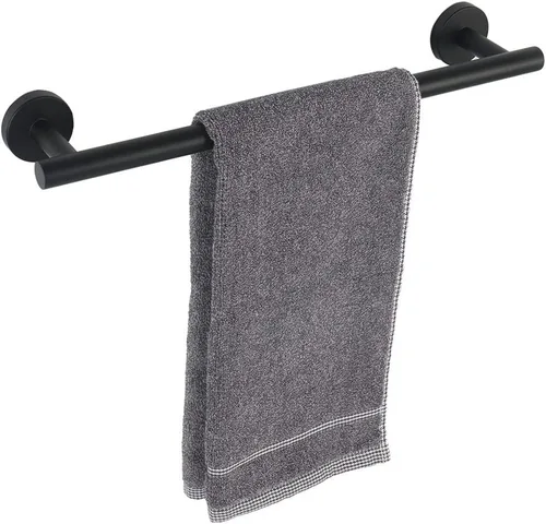 Miniatura 20 de TocTen - Barra de toalla de baño. Soporte de toalla de baño de acero inoxidable grueso SUS304, barra de toalla resistente para cuarto de baño