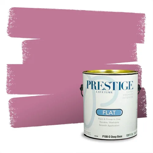 Miniatura 564 de Prestige Paints Pintura exterior e imprimación en uno, 1 galón, plano, coincidencia comparable de Valspar* Amber Rose*
