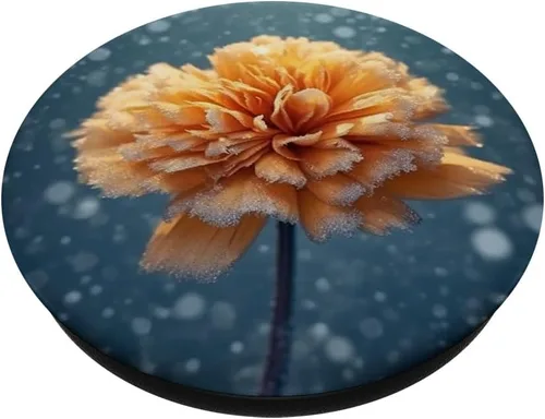 Miniatura 2 de Marigold Flower Frozen PopSockets Adhesive PopGrip