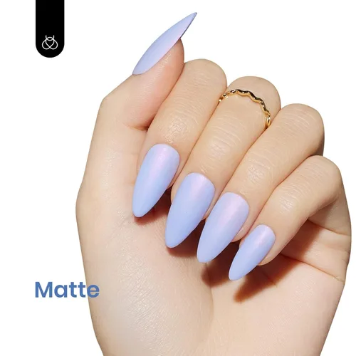 Miniatura 4 de Beetles - Esmalte de uñas de gel Periwinkle, 0.5 onzas líquidas, color azul ensueño pastel, malva, lila, azul real, aguamarina, lavanda, primavera