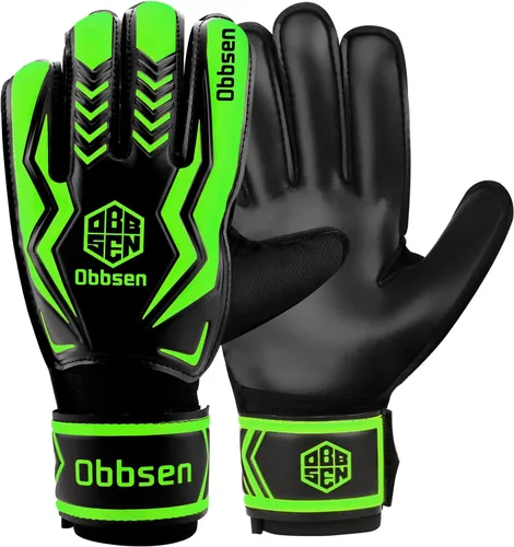 Guantes de portero de fútbol para niños, jóvenes y adultos, guantes de portero de fútbol de agarre fuerte con protección para los dedos,