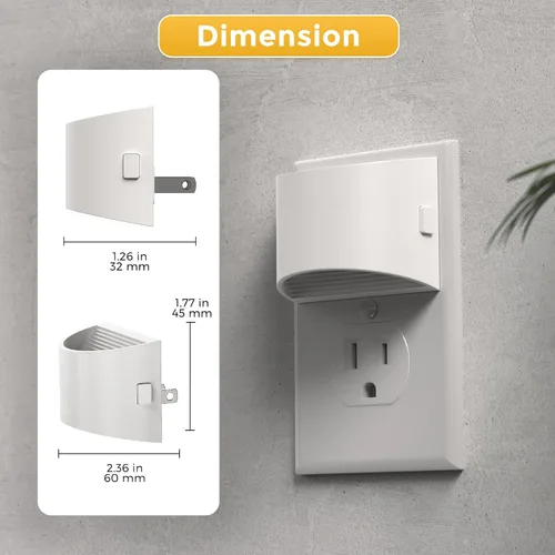 Miniatura 7 de L LOHAS LED - Luces nocturnas enchufables en la pared con 3CCT ajustable (1600K/3000K/5000K), luz nocturna de 1W enchufable en la pared, sensor