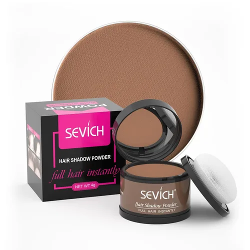 Miniatura 33 de Sevich - Sombra instantánea en polvo para línea capilar de cobertura rápida, corrector rápido de raíz de canas finas, cejas y barba, resistente al