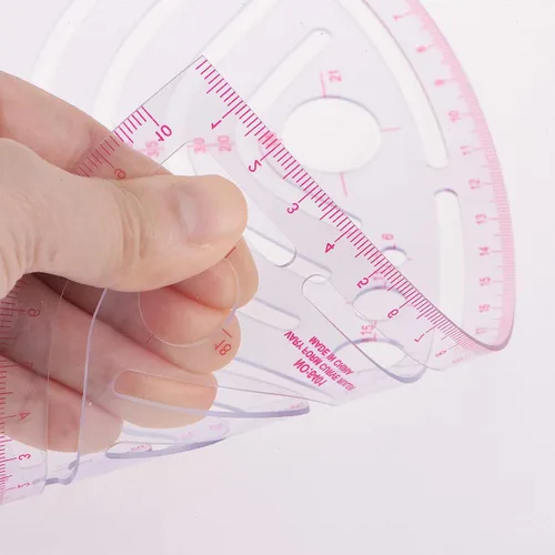 Miniatura 7 de Juego de reglas de costura métricas transparentes de 9 estilos, regla curva francesa de costura de plástico para diseñadores, fabricantes