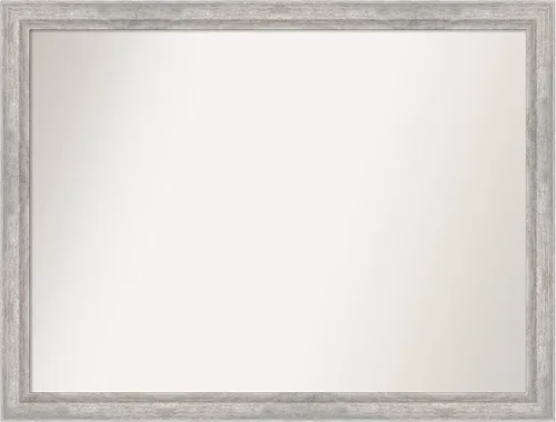 Miniatura 103 de Amanti Art Espejo de baño plateado para sobre fregadero, 23 x 23 pulgadas, espejo cuadrado plateado en ángulo, marco de madera moderno medio, se