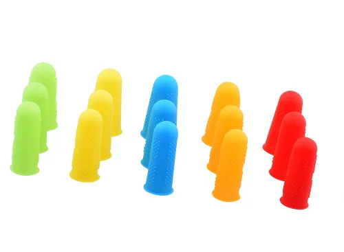 Miniatura 7 de 30 tapas de silicona para pistola de pegamento caliente, 5 colores protectores de dedos