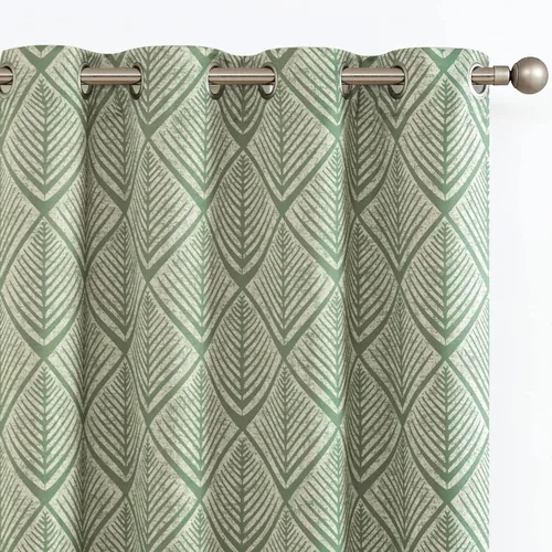 Miniatura 10 de jinchan Cortinas 80% opacas para dormitorio, cortinas con patrones geométricos para sala de estar, tratamientos de ventana para oscurecer