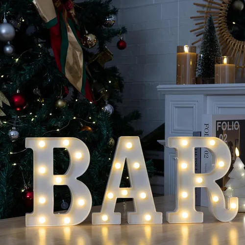 Miniatura 11 de Números Decorativos con Luces LED, Decoraciones de Cumpleaños número 13, Luces de Números LED Blanco Cálido, Letrero de Número de Marquesina