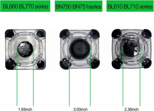 Miniatura 5 de Piezas de repuesto Ninja Blender, jarra de 72 onzas con tapa de bloqueo, vasos de licuadora Ninja Blenders compatibles con BL610, BL610BRN, BL610C