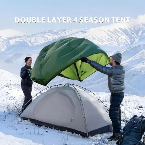 Miniatura 4 de Naturehike Tienda de campaña para 4 estaciones, tienda de campaña impermeable para 2 personas, tiendas de campaña de cuatro estaciones para clima