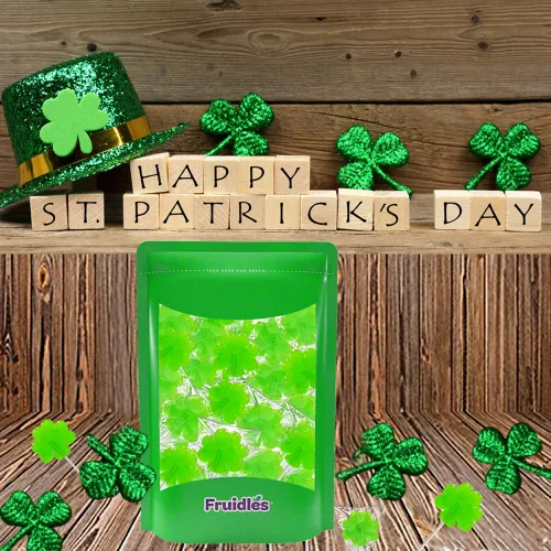 Miniatura 7 de Día de San Patricio 25 paletas de trébol verde, chupones de dulces de trébol, recuerdo de fiesta, envueltas individualmente (paquete de 25) sabor