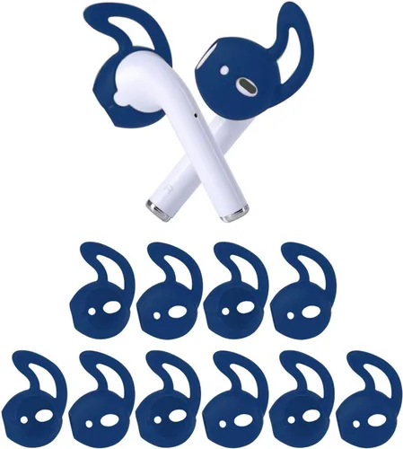 Miniatura 14 de 5 pares de almohadillas de silicona compatibles con AirPods 1 y 2, almohadillas antideslizantes y anticaídas de silicona suave para auriculares