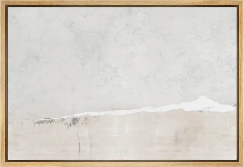 Miniatura 21 de SIGNWIN Lienzo enmarcado para pared, nubes blancas sobre el mar azul marino, pintura al óleo del océano costero, primer plano abstracto, moderno