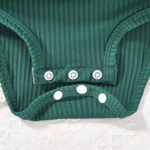 Miniatura 16 de Unutiylo Ropa de bebé recién nacida prematura con tirantes, traje de otoño e invierno, traje de manga larga con volantes