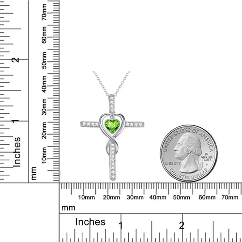 Miniatura 6 de Dorella Collar de infinito de amor para ella, regalos de cumpleaños, esposa, mamá, plata de ley 925, piedra natal de junio, joyería de perlas
