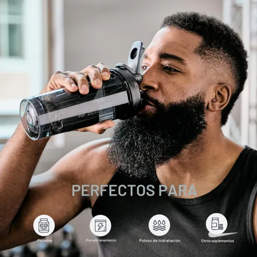 Miniatura 5 de Botella mezcladora serie Pro de BlenderBottle para batidos de proteínas y bebidas de preentrenamiento, 24 onzas, color negro