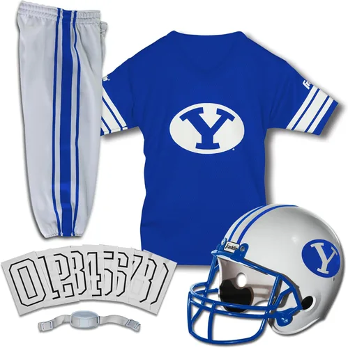 Miniatura 36 de Franklin Sports NCAA - Conjunto de uniforme de fútbol americano para niños, camiseta de fútbol universitario, casco + pantalones para niños y niñas