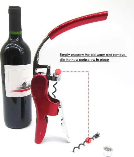 Miniatura 4 de Best 5 Pack - Sacacorchos de repuesto en espiral/gusano para abrelatas de vino KAYCROWN y BestUtensils