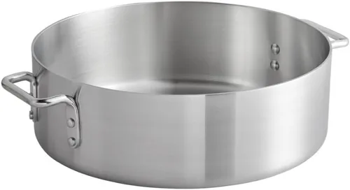 Miniatura 7 de Soro Essentials - Brasero de aluminio de 40 cuartos de galón con asas remachadas, peso medio de 0.157 in de grosor - Utensilios de cocina de brasero
