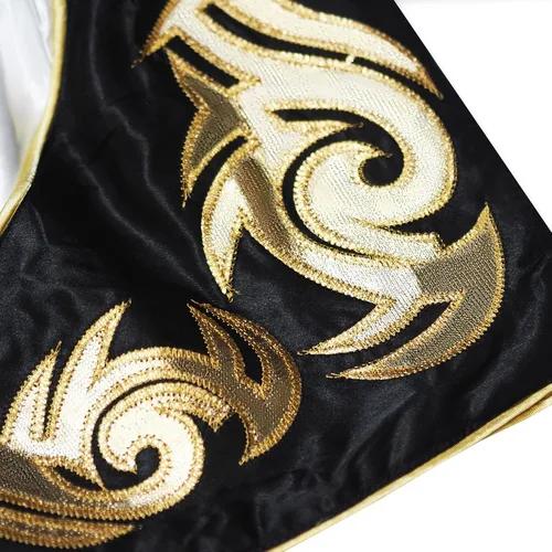 Miniatura 5 de Pantalones cortos de Muay Thai para niños (4 años a 10 años) para boxeo, kickboxing, artes marciales mixtas, entrenamiento para niños y niñas