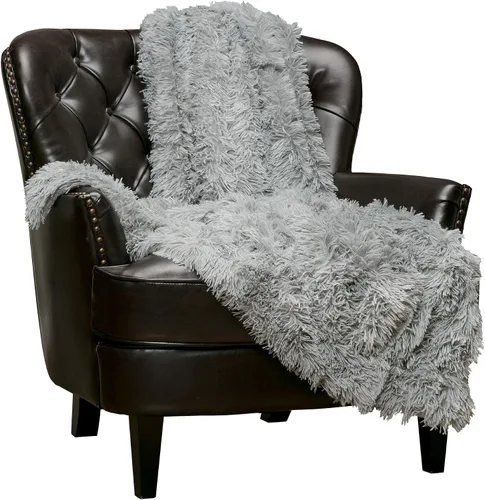 Miniatura 17 de Chanasya - Manta de pelo largo sintético - Manta de felpa ligera y esponjosa de forro polar de microfibra - para sofá, cama, silla