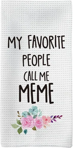 Meme Gifts - Toallas de cocina, regalos de meme para abuela, toallas de mano, regalo para meme, paños de cocina para cocina, regalo de abuela de
