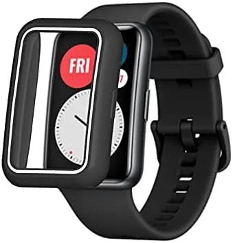 Miniatura 6 de Senter Funda de TPU para Huawei Watch FIT, suave anti caída TPU funda protectora piel para Huawei Watch FIT Smart Watch Negro