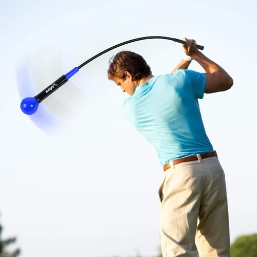 Miniatura 7 de Entrenador de swing de golf, ayuda y corrección para el entrenamiento del agarre de fuerza, ritmo y flexibilidad, accesorios de golf ideales