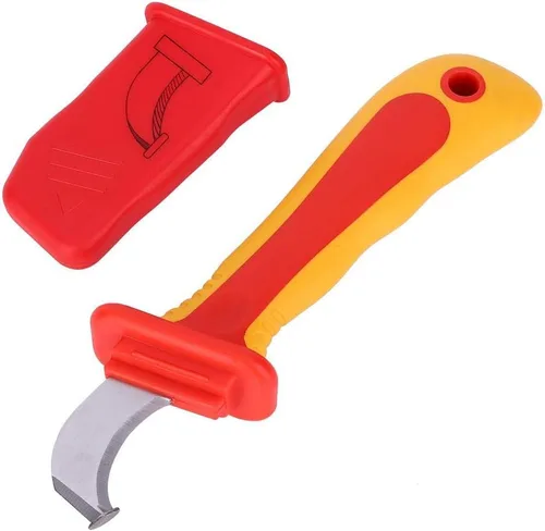 Miniatura 7 de Walfront (IEC60900 1000V) Aislamiento Electricista Cuchillo Anti-Magnético Tira Rápida Cable Stripper Cortador para Instalación de Instrumentos