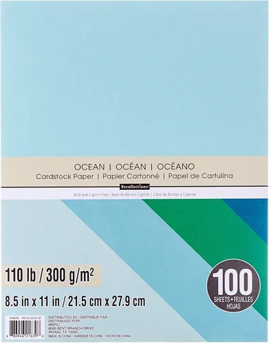 Miniatura 5 de Recollections 100 hojas de papel de cartulina negro pesado de 8.5 x 11 pulgadas, papel sin ácido ni lignina para álbumes de recortes, artes