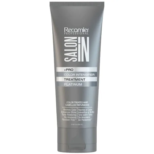 Salon In by Recamier - Máscara de tratamiento intensificador de color platino - Máscara morada para cabello con platino y teñido | Sin amoníaco y