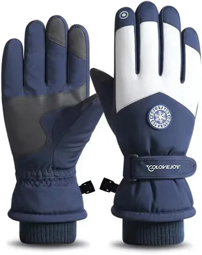 ZJRXM Guantes de esquí impermeables para pantalla táctil, guantes de nieve para hombres y mujeres, antideslizantes, guantes de invierno cálidos para