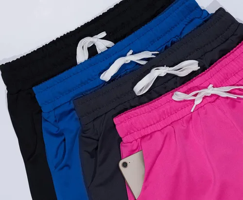 Miniatura 4 de Paquete de 4 pantalones cortos para correr con cordón y bolsillos para niñas