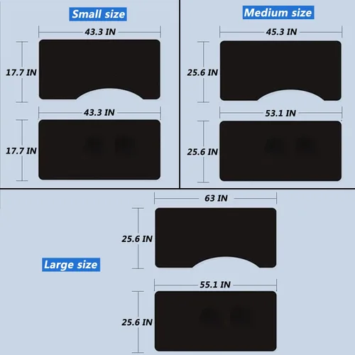 Miniatura 6 de Fundas de guardabarros más gruesas para accesorios de alfombrilla mecánica con imán fuerte y ganchos, cómoda fijación, cuero sintético impermeable