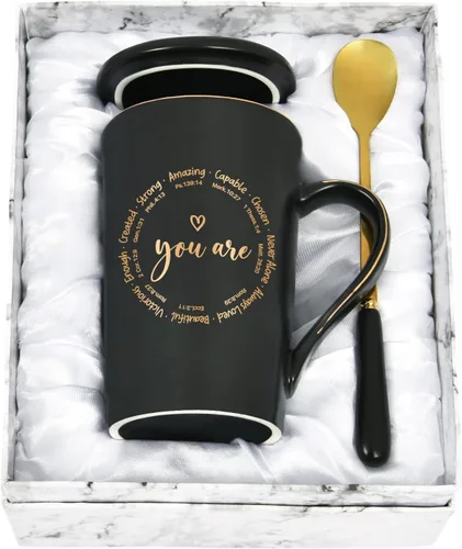 Maustic Regalos cristianos para mujeres, taza de café inspiradora, regalos religiosos, regalo inspirador de cumpleaños espiritual para amigos,