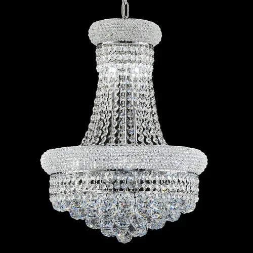 Miniatura 8 de Candelabros rectangulares de cristal para comedor, 10 luces de altura ajustable, lámpara de techo ovalada de cristal para isla de cocina, acabado