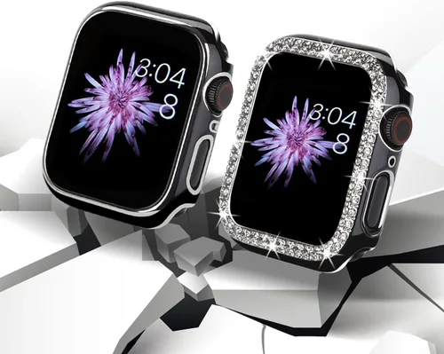 Miniatura 3 de Compatible para Correa de Apple Watch con Estuche 38mm 40mm 41mm 42mm 44mm 45mm 46mm, Correa de Silicona Suave Impermeable + Estuche Protector