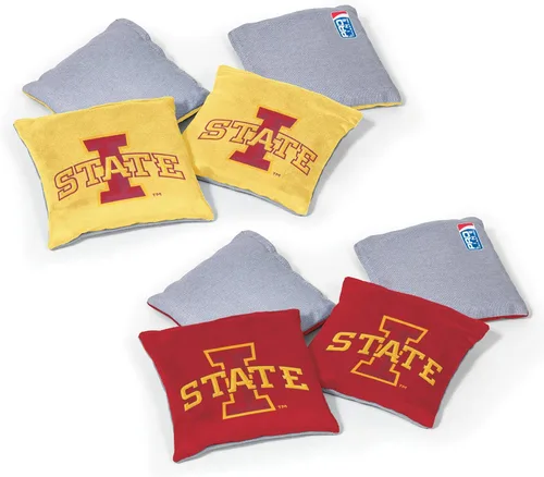 Miniatura 45 de Wild Sports - Puf de doble cara NCAA College de 8 unidades, bolsas de lanzamiento prémium para juego de cornhole, ideal para portones traseros
