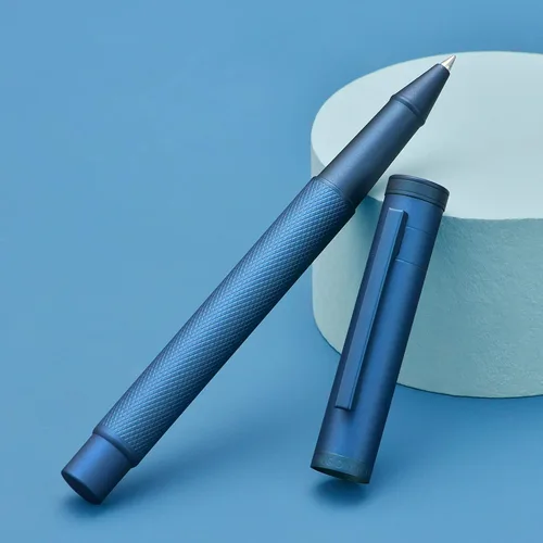 Miniatura 8 de Hongdian Bolígrafo Rollerball Bosque Azul Oscuro con Repuesto de Tinta Negra Schmidt, Diseño Clásico con Estuche de Metal para Firma de Negocios