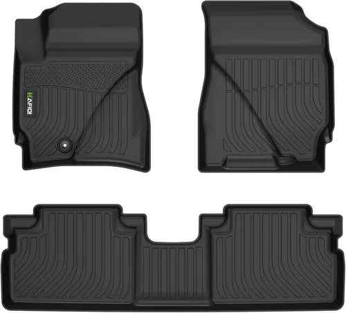 Miniatura 90 de HAFIDI® - Tapetes para auto con almacenamiento debajo del asiento, para todo clima, antideslizantes, de elastómero termoplástico, para la primera