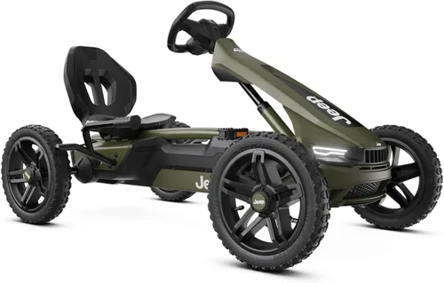 Miniatura 13 de BERG Pedal Kart Rally APX Azul Vehículo para Niños, Kart de Pedal con Asiento Ajustable, con Freno de Libre Accionamiento, Juguetes para Niños