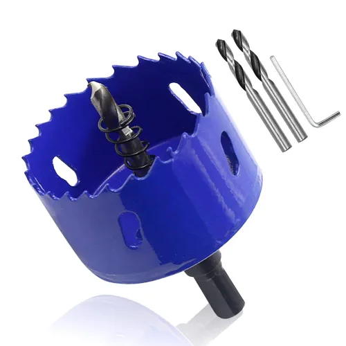 Miniatura 26 de Luomorgo Broca de sierra de agujero de 1.496 in/1 1/2 pulgadas, profundidad de corte HSS de 1 1/4 pulgadas, cortador de agujeros bimetálicos
