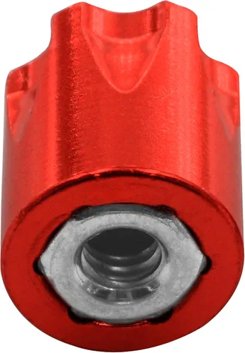 Miniatura 3 de 4 piezas Share Goo Tuerca de rueda de aluminio RC M4, a prueba de polvo para llanta de rueda de auto RC compatible con Traxxas TRX4 Axial SCX10 Rojo