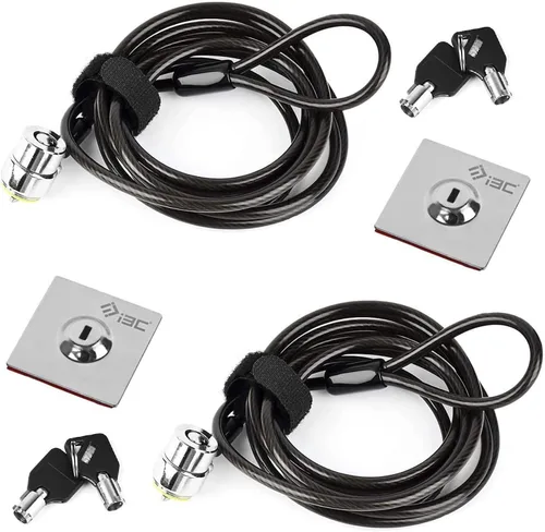 Miniatura 9 de Candado de Cable para Laptop, Cable de Seguridad de Hardware con Llaves, Cerradura de Combinación Antirrobo para Laptop y Monitor Compatible