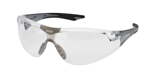 Delta Plus WELSG18CAFSLBLK - Lentes de seguridad Avion, lente antivaho transparente, patillas negras, ajuste delgado, talla única