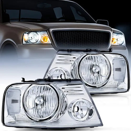 Miniatura 10 de Nilight - Conjunto de faros delanteros para Ford F150 F-150 2004-2008, 2006-2008 Lincoln Mark LT, faro LED DRL, carcasa cromada Carcasa