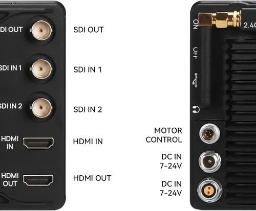 Miniatura 6 de Portkeys BM7 II DS Monitor de cámara 7 "2200nit Pantalla dividida Monitor de campo de aluminio Shell 3G SDI entrada/salida congelación marco táctil