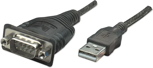 Miniatura 18 de Manhattan El convertidor USB a serie conecta un dispositivo serie a un puerto USB (205146) Adaptador serie USB-A a DB9 RS232 con cable de 18
