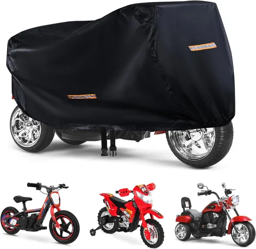 Miniatura 6 de Cubierta para coche de montar para niños, gran cubierta impermeable para ruedas de poder, cubierta universal para juguetes de coche de 210D