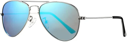 Pro Acme Gafas de sol polarizadas pequeñas de aviador para niños y niñas marco de metal ligero de 2 a 10 años